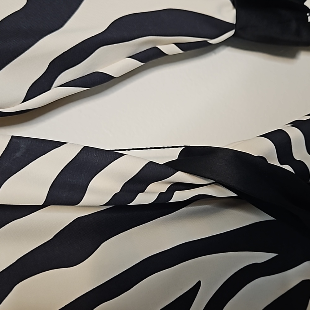Layeur Zebra Print Maxi Dress Size 4 US FR 36 - Picture 8 of 13